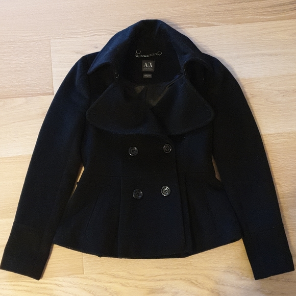 ARMANI EXCHANGE wool coat - Picture 1 of 7